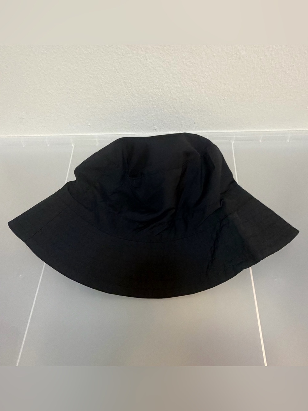 Zara Sleek Black Polyester Bucket Hat